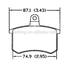 Auto Ersatzteile Teile D306 0060 743 565 für Audi Fiat Auto Bremsbelag